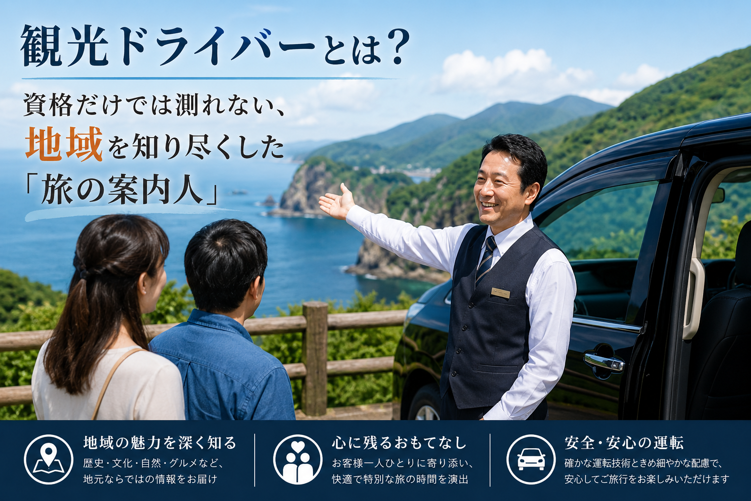 観光ドライバーとは？資格だけでは測れない、地域を知り尽くした「旅の案内人」